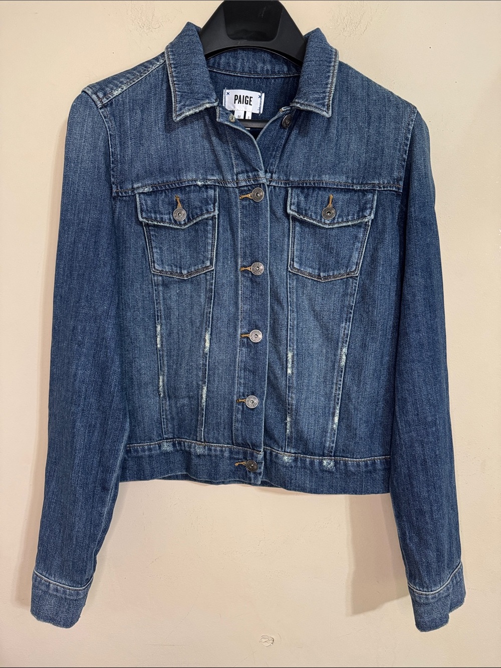 PAIGE Blue Denim Jean Jacket